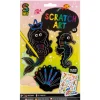 Paraplu's En Tassen|Krasfolie> Scratch art met kleuren 7 delig 2 assorti