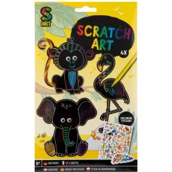 Paraplu's En Tassen|Krasfolie></noscript> Scratch art met kleuren 7 delig 2 assorti