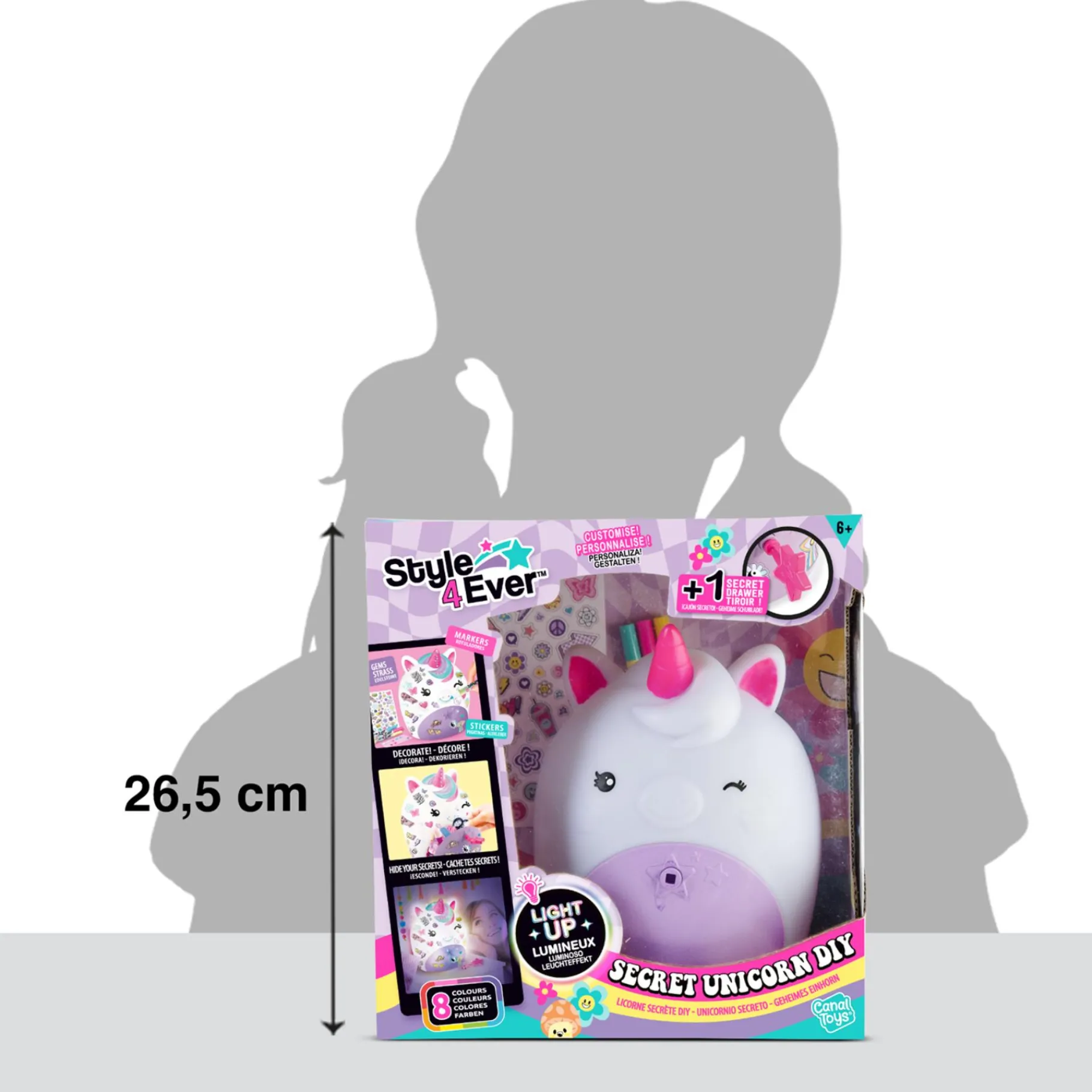 Knutselsets> Secret Deco DIY Unicorn Lamp