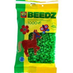 Strijkkralen|Plucheknuffels>Ses BEEDZ: Strijkkralen Groen 1000 Stuks