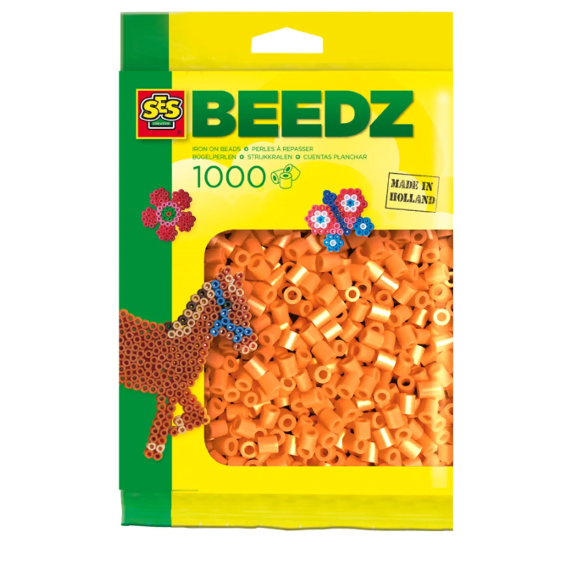 Strijkkralen|Plucheknuffels>Ses BEEDZ: Strijkkralen Oranje 1000 Stuks