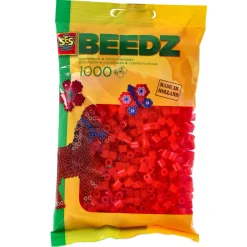 Strijkkralen|Plucheknuffels>Ses BEEDZ Strijkkralen Rood 1000 Stuks