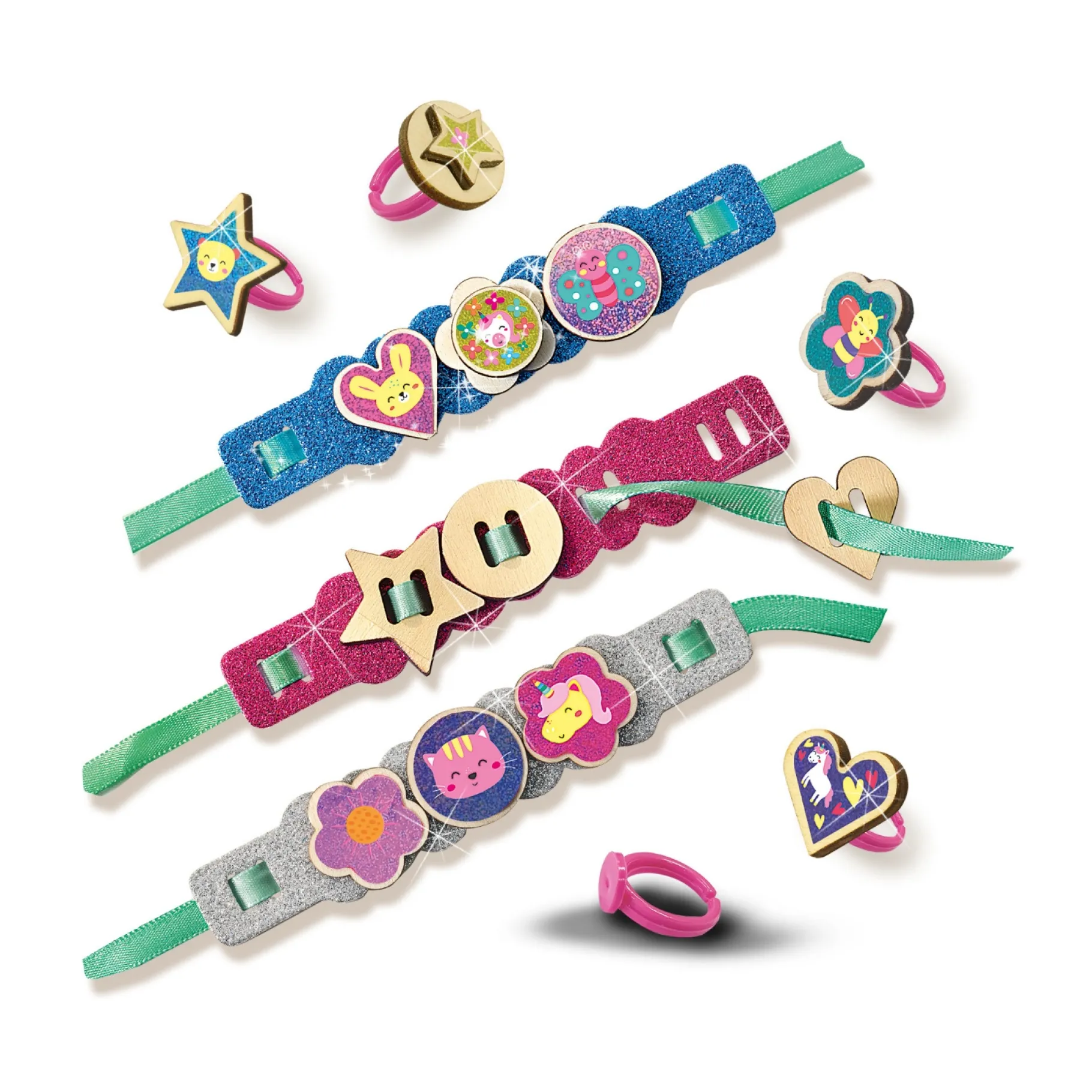 Sieraden Maken>Ses Ik Leer Easy Glitt Ring-Armband