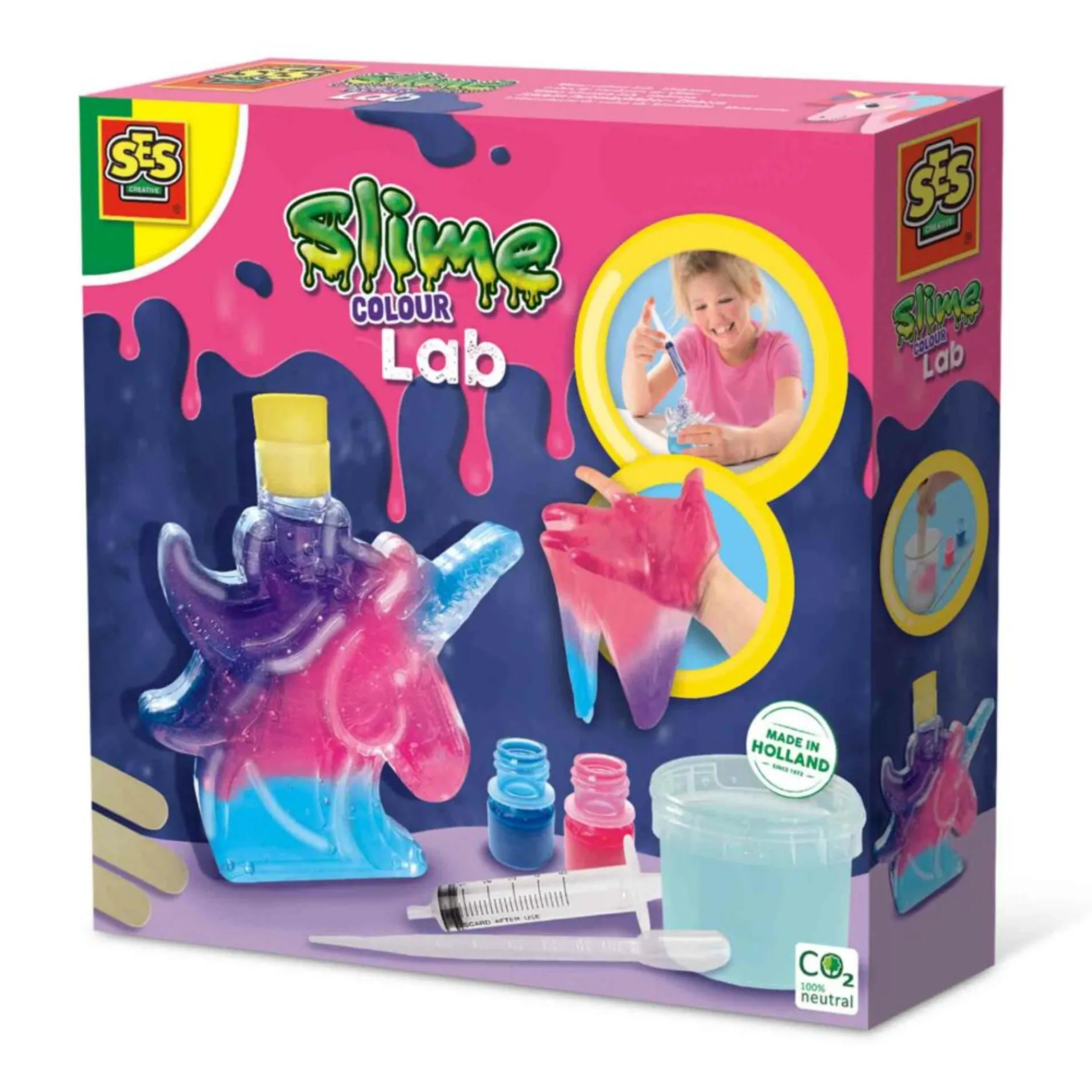 Knutselsets> SES kleuren lab eenhoorn