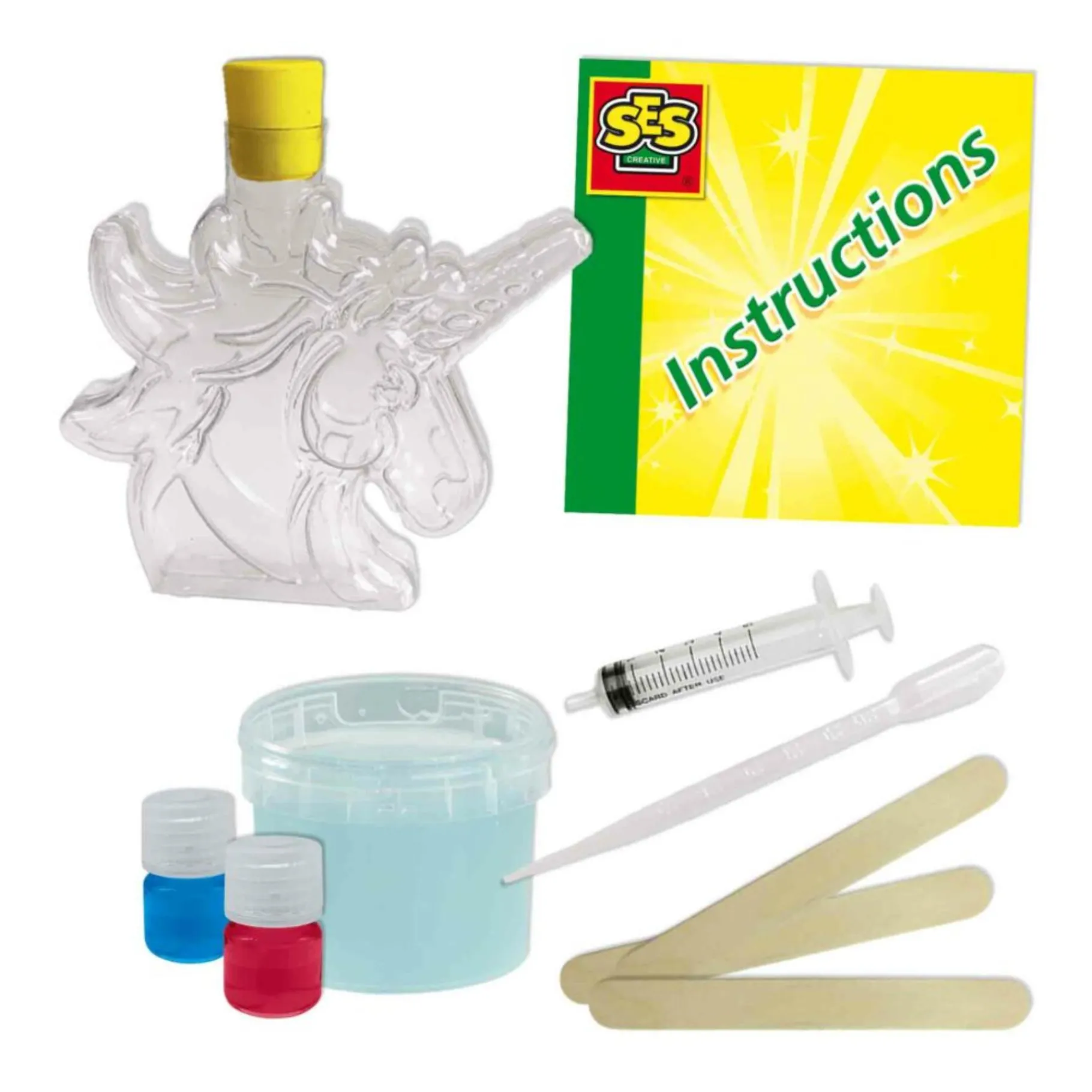Knutselsets> SES kleuren lab eenhoorn