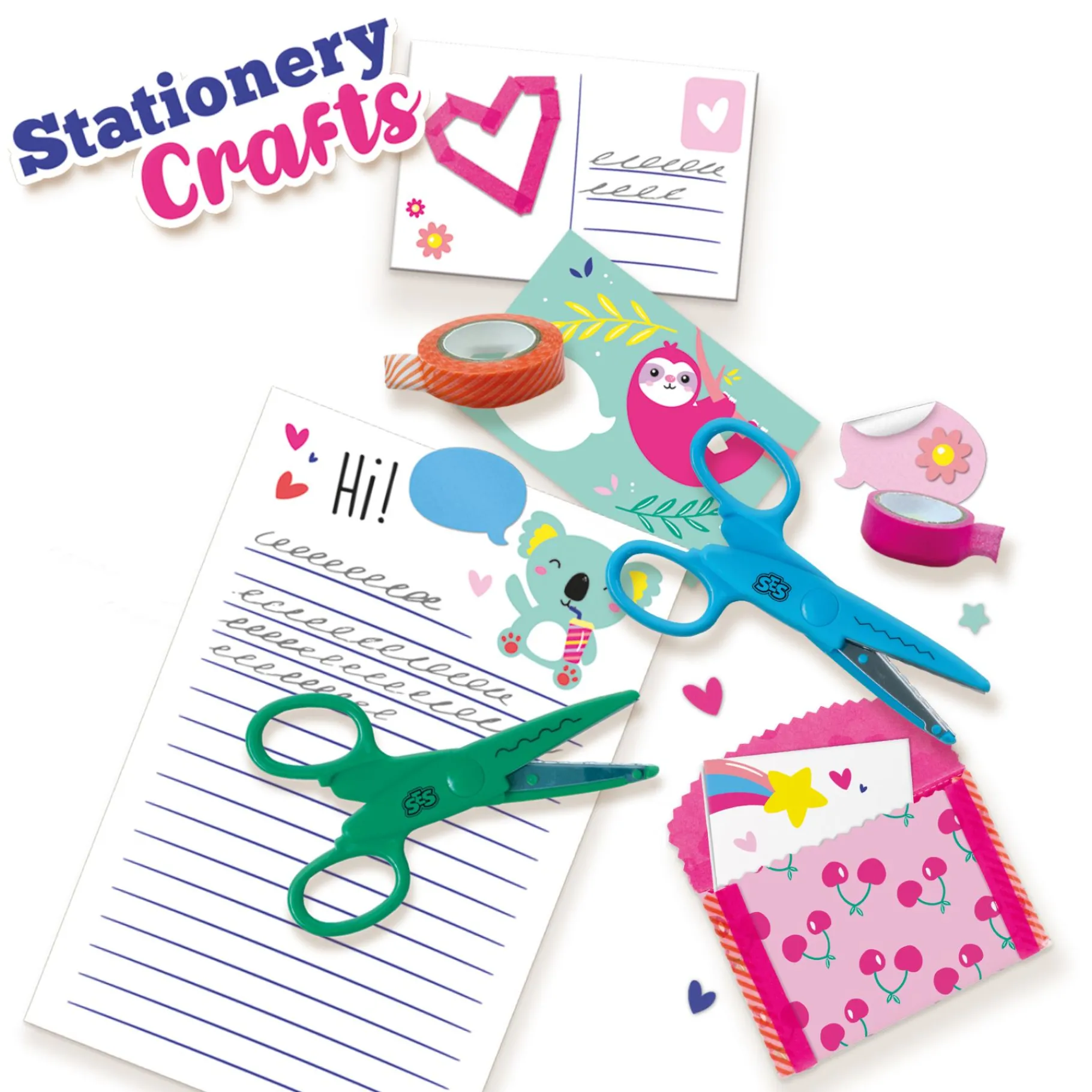 Knutselsets>Ses Knutsel Schrijfset 43-delig