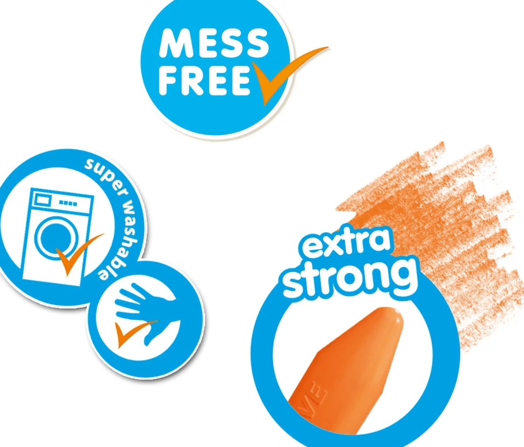 Tekenen / Kleuren>Ses My First Mijn Eerste Krijtjes