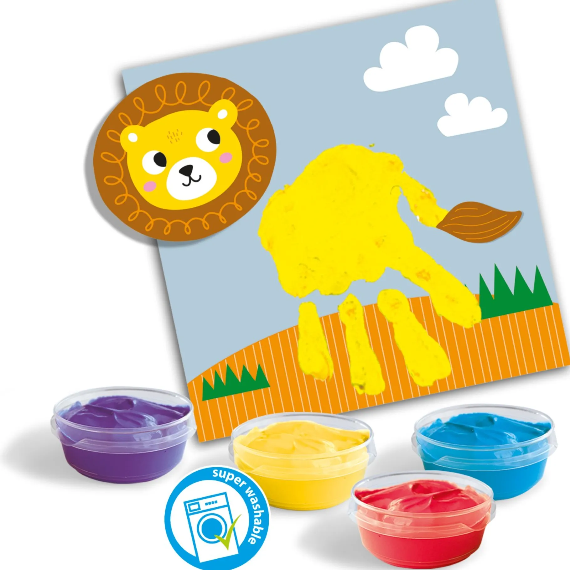 Verven / Schilderen>Ses My First Vingerverf Handafdruk