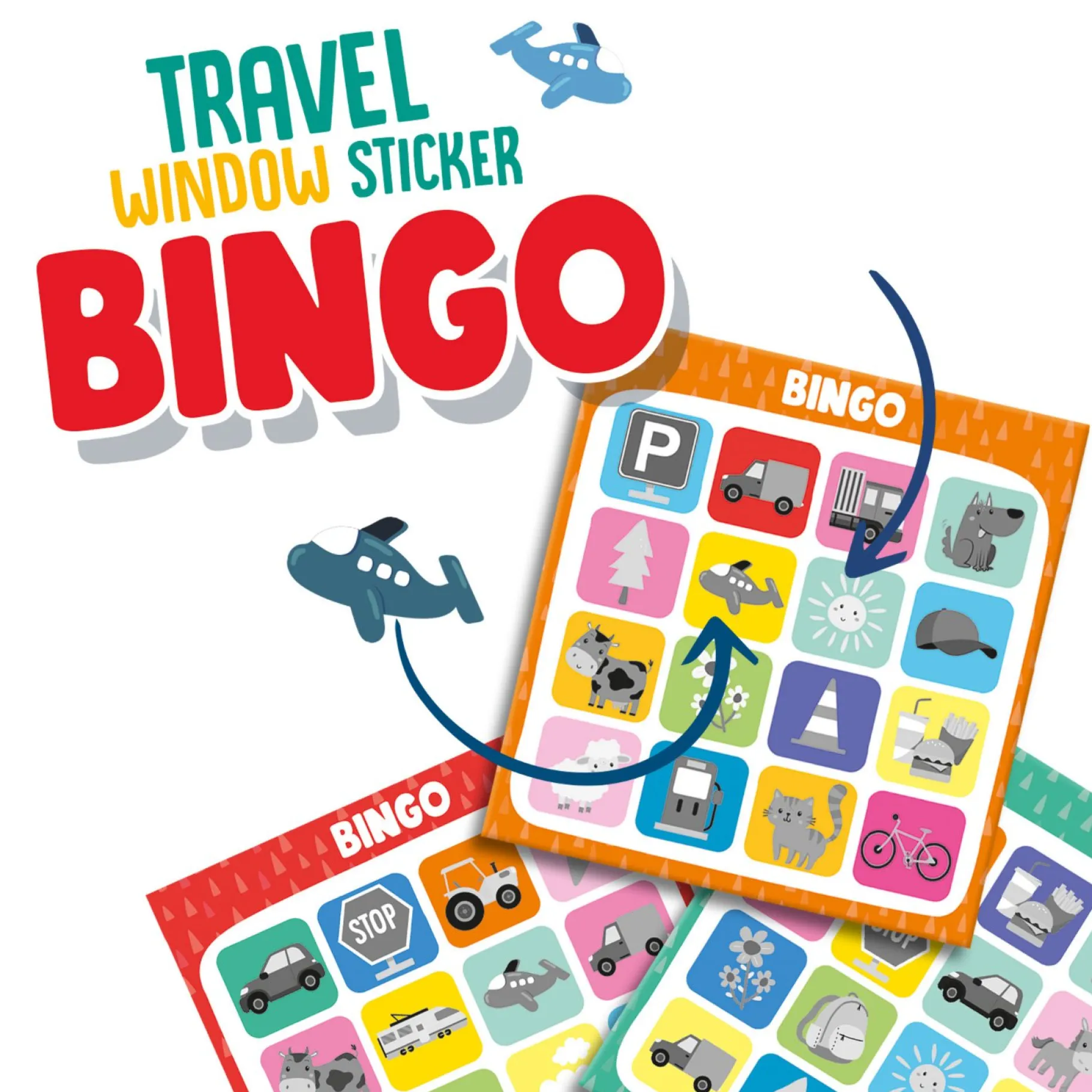 Reisspellen>Ses Raamsticker Bingo - Reisspel