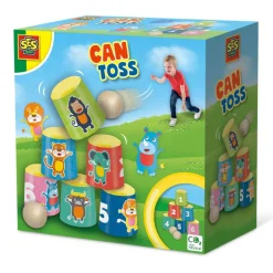 Kinderspellen>Ses spel blikgooien