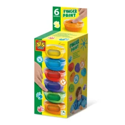 Verven / Schilderen> SES vingerverf kleuren 6 x 45 ml