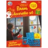 Schrijfwaren> Sint raam decoratieset 3 sheets A4 + 4 stiften