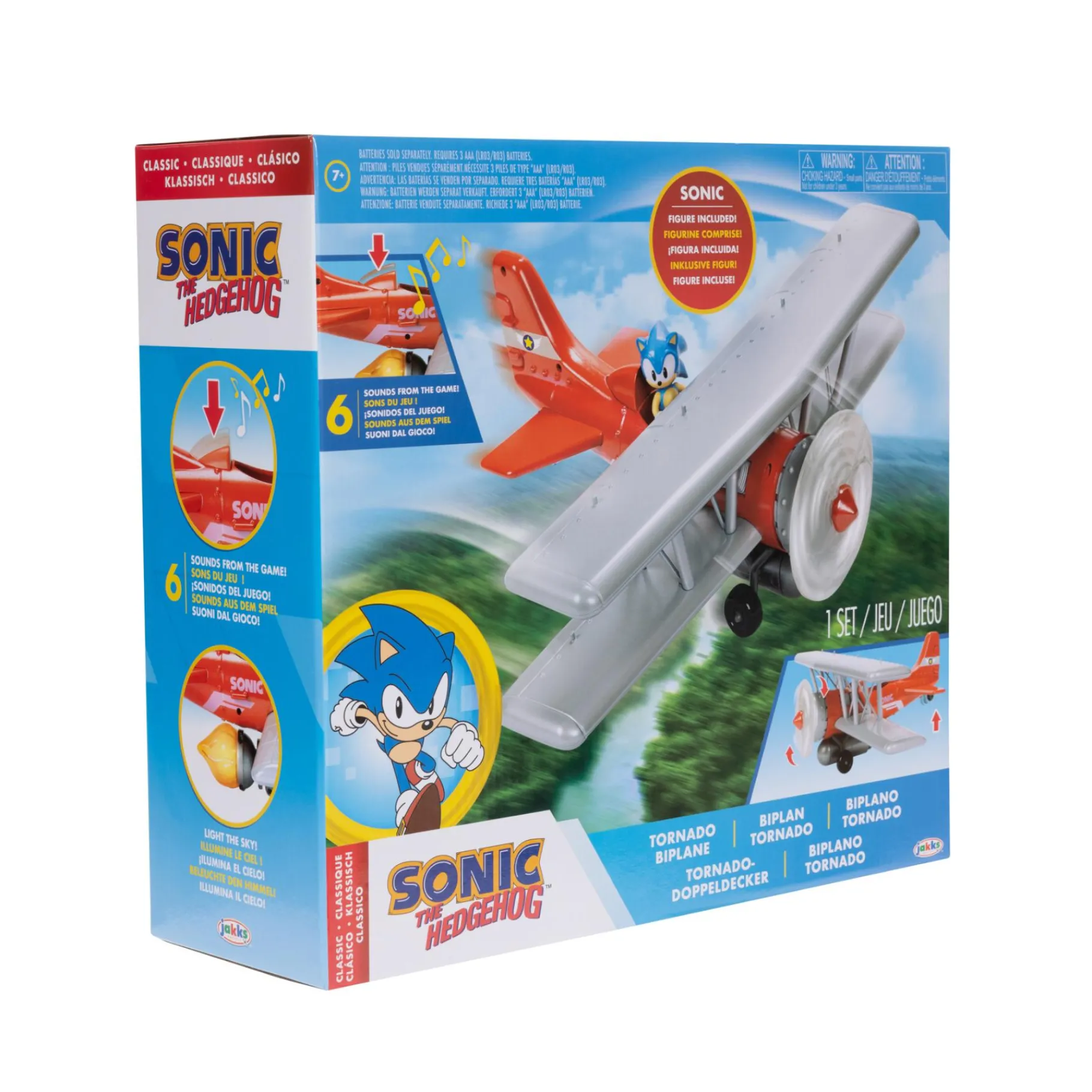 Speelfiguren> Sonic Tornado biplane inclusief 6,5 cm figuur