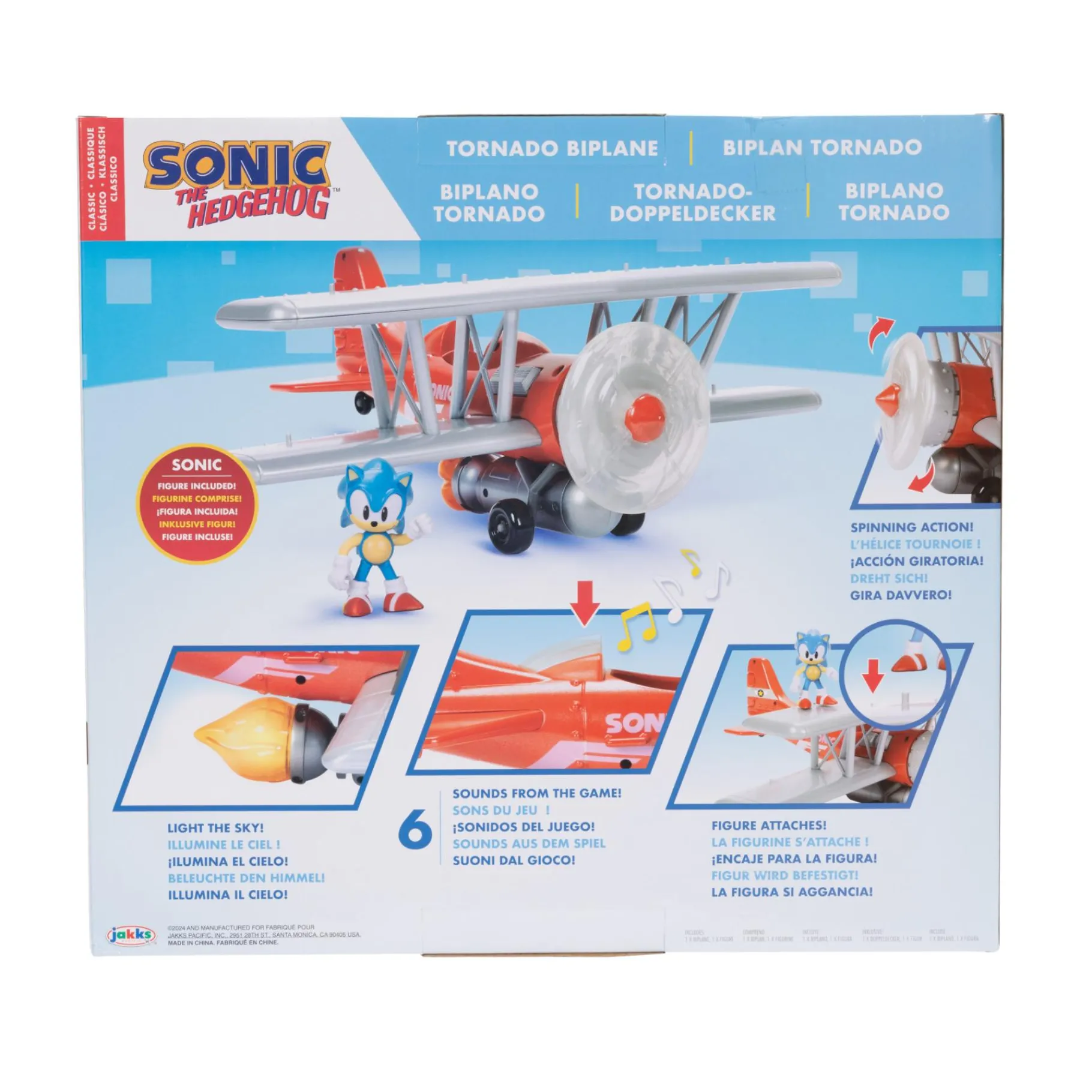 Speelfiguren> Sonic Tornado biplane inclusief 6,5 cm figuur