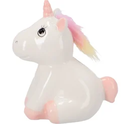 Spaarpotten> Spaarpot aardewerk eenhoorn 15x17cm