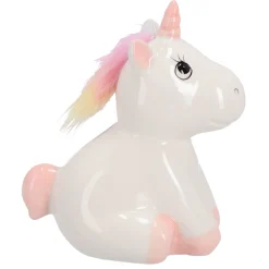 Spaarpotten> Spaarpot aardewerk eenhoorn 15x17cm