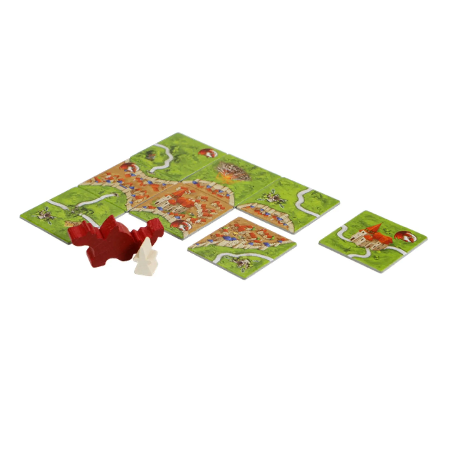 Familiespellen>999-games Spel Carcassonne Uitbreiding Draak Fee en de Jonkvrouw