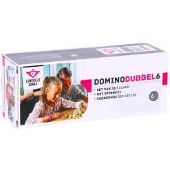 Familiespellen> Spel Domino Hout Dubbel 6 In Kist