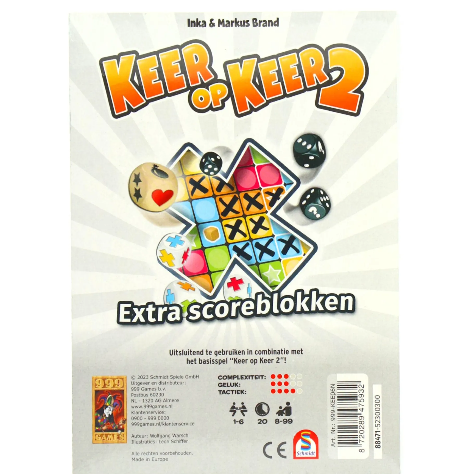 Kwartet>999-games Spel Keer Op Keer 2 Scoreblok Level 1