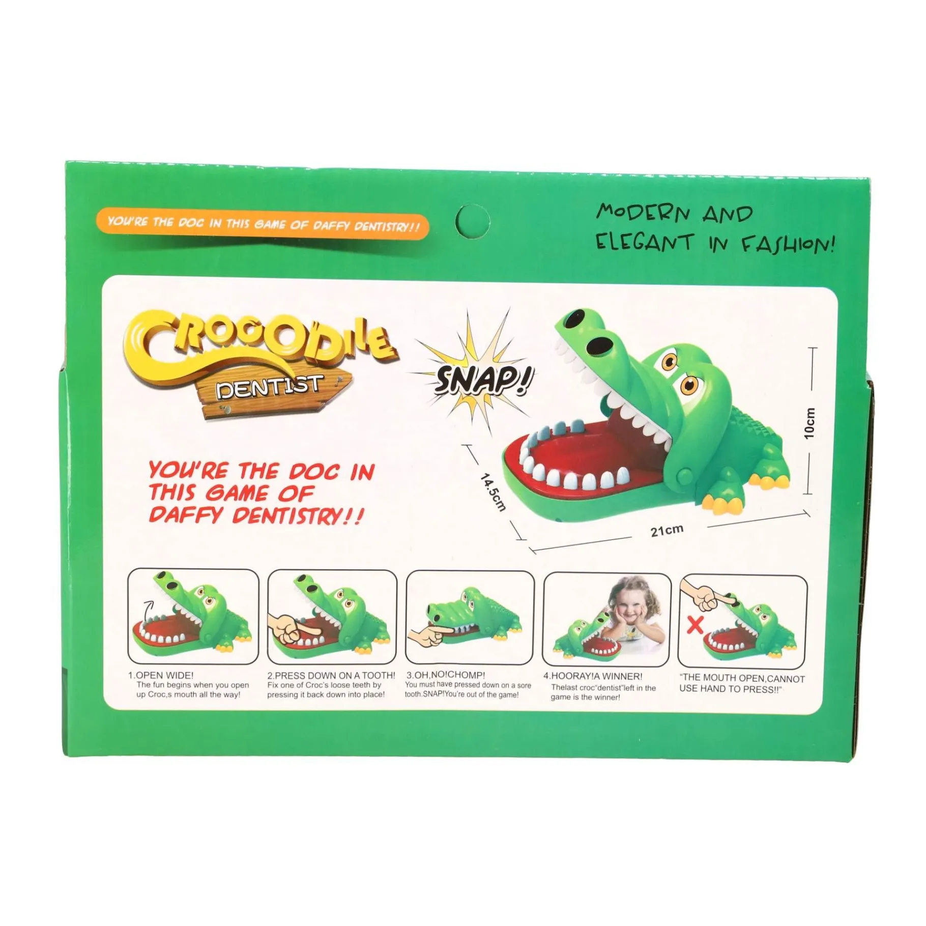 Kinderspellen> Spel krokodil bijt groot