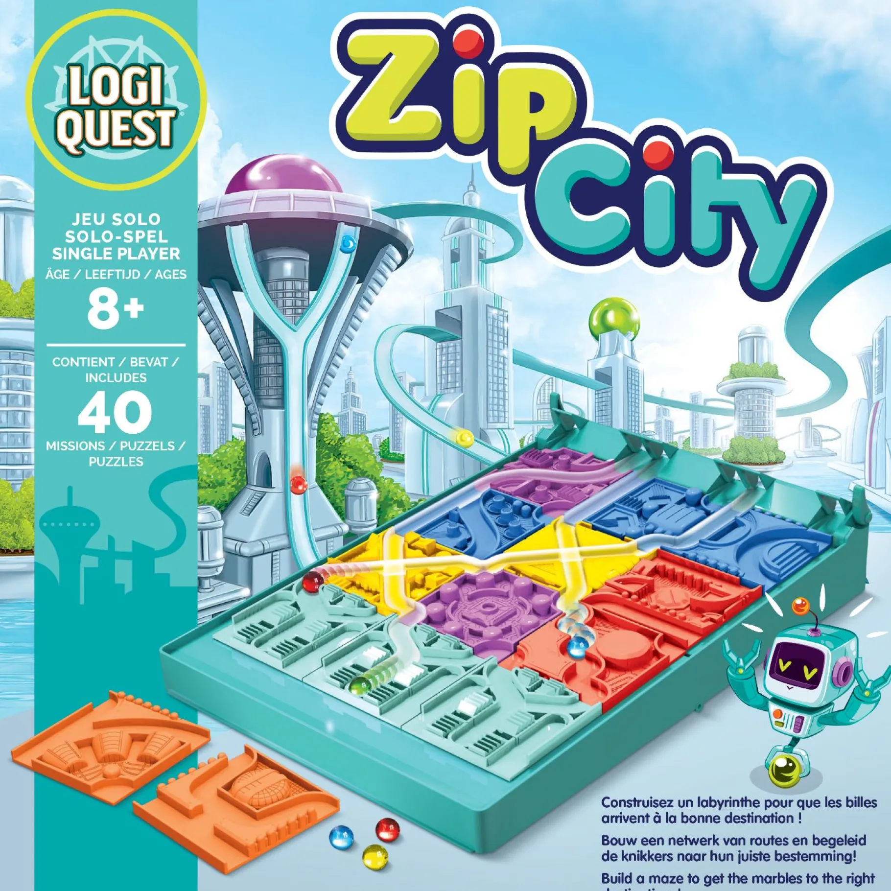 Denkspellen>Asmodee Spel Logiquest Zip City