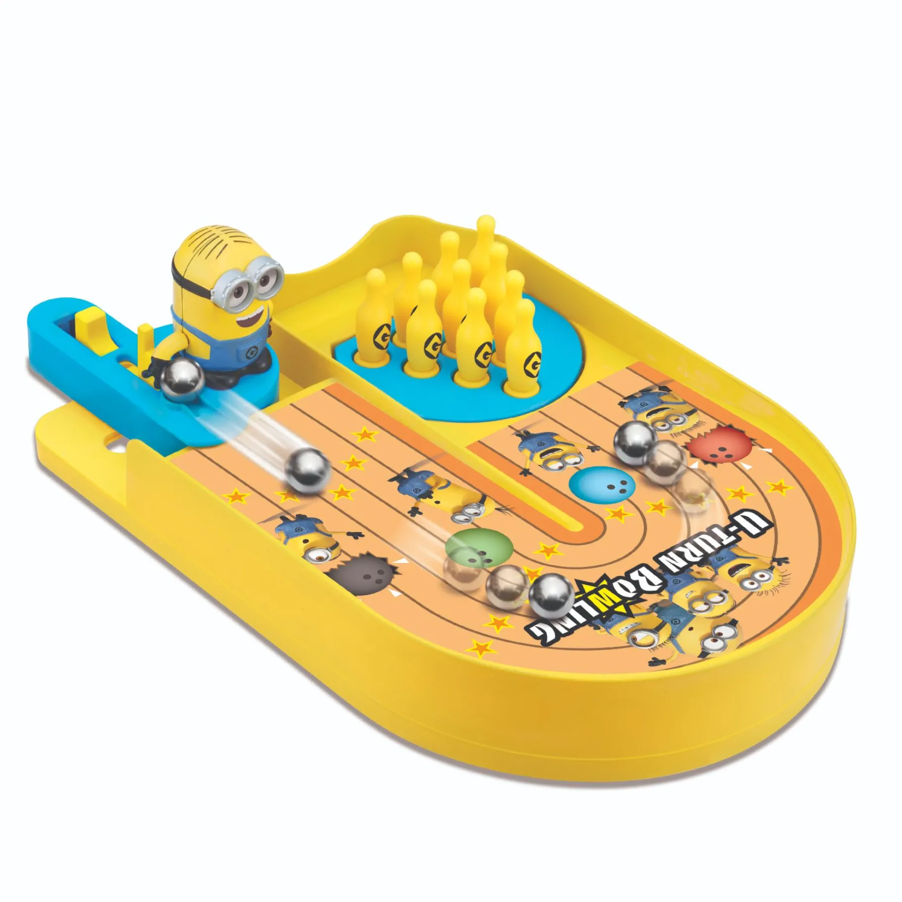 Familiespellen> Spel Minions U-turn Bowling
