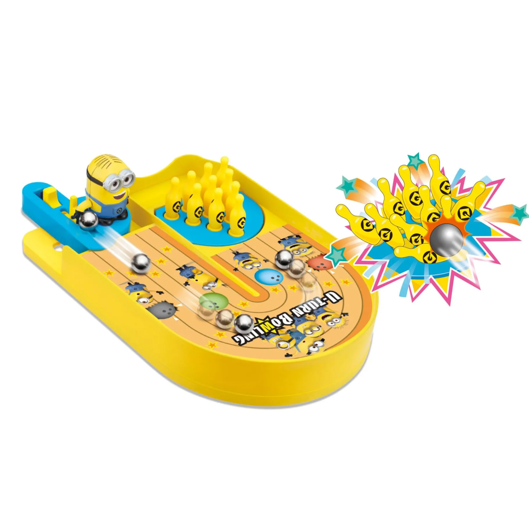 Familiespellen> Spel Minions U-turn Bowling
