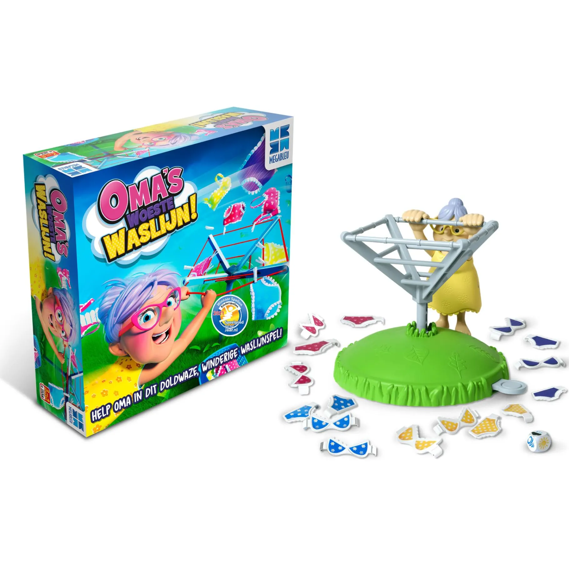 Kinderspellen>Megableu Spel Oma's Woeste Waslijn
