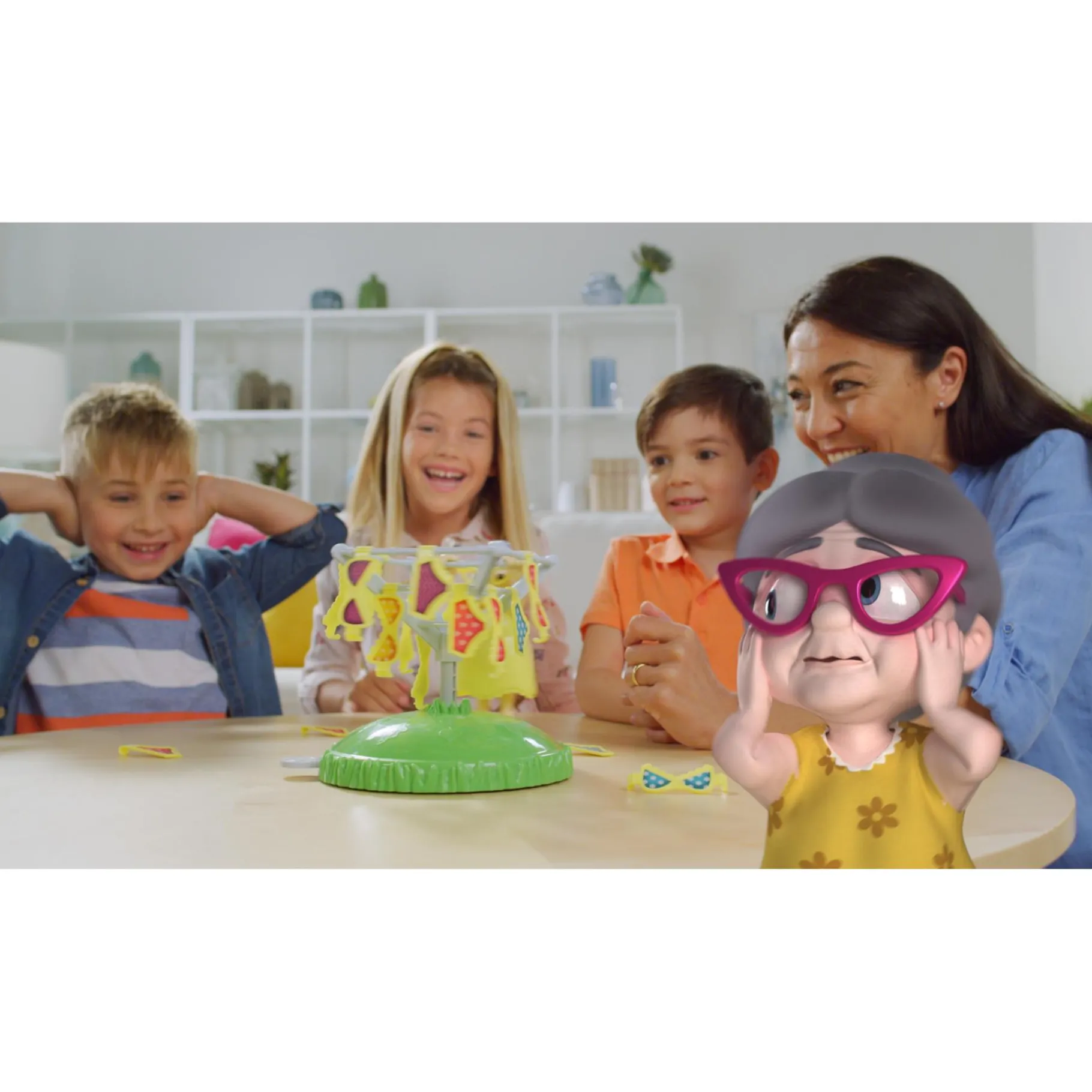 Kinderspellen>Megableu Spel Oma's Woeste Waslijn