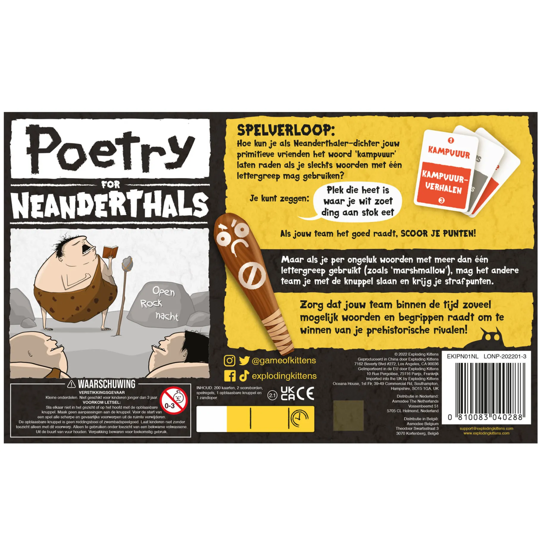 Familiespellen>Asmodee Spel Poetry For Neanderthals