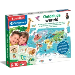 Educatieve Spellen>Clementoni Spel Puzzel Ontdek De Wereld