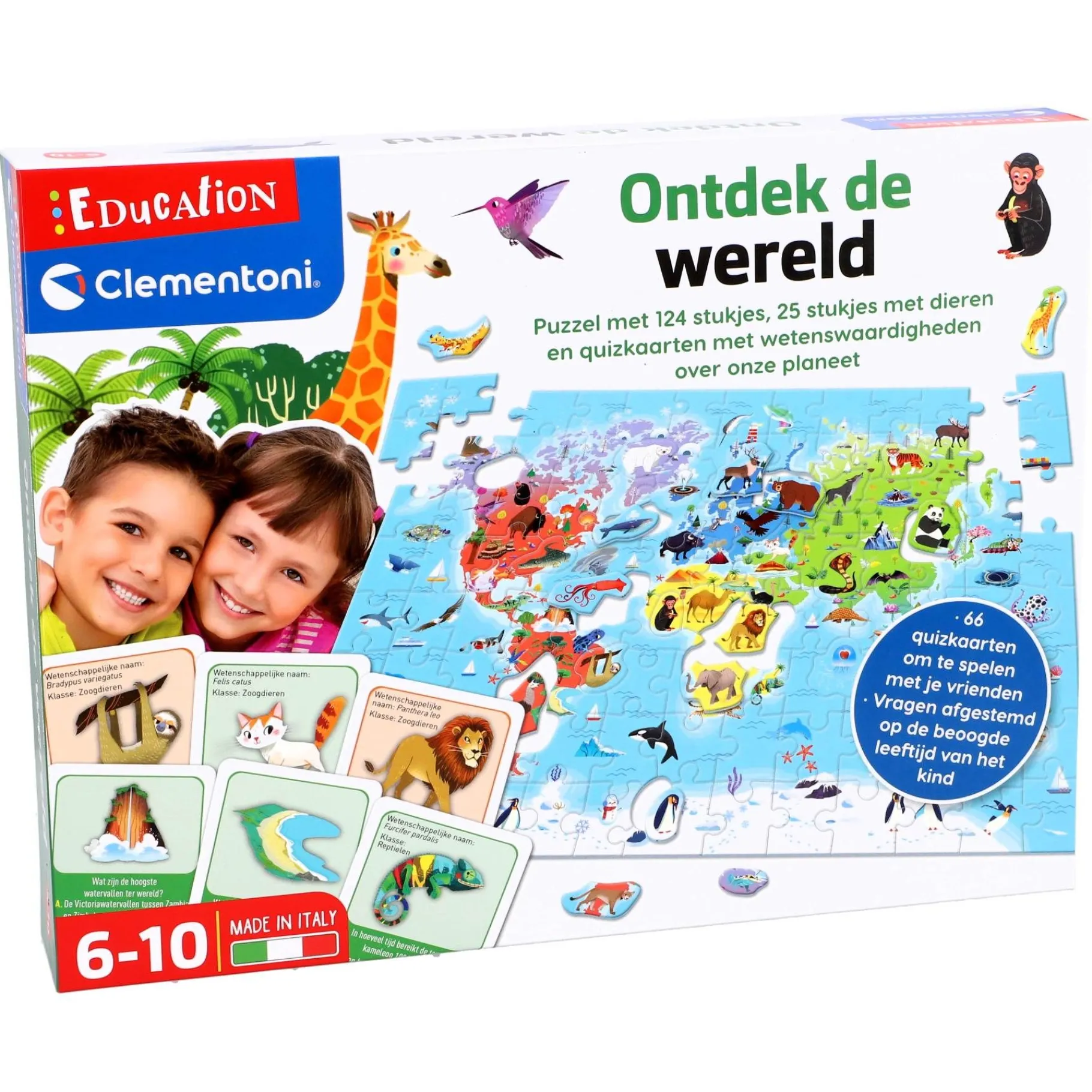 Educatieve Spellen>Clementoni Spel Puzzel Ontdek De Wereld