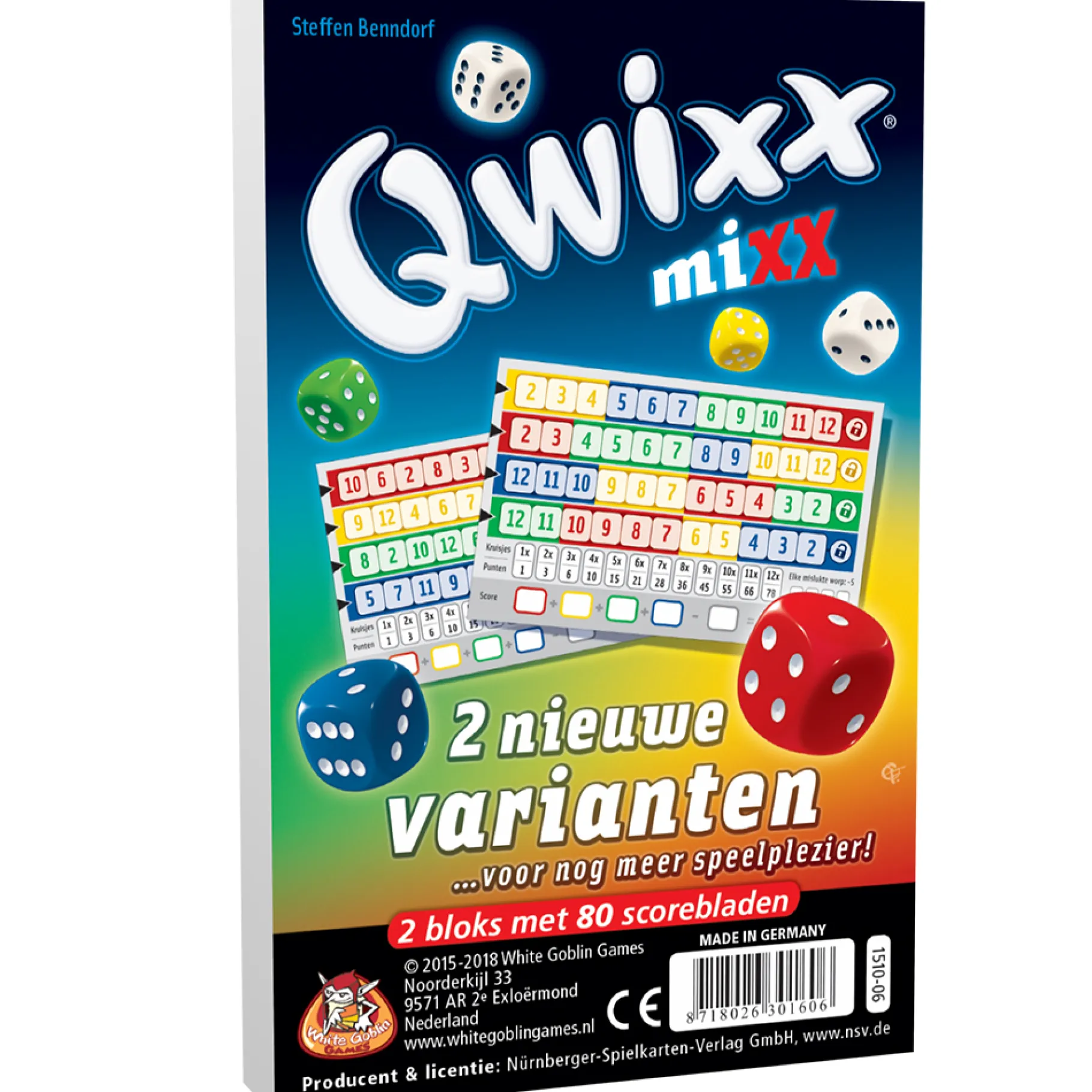 Familiespellen>White Goblin Games Spel Qwixx Mixx