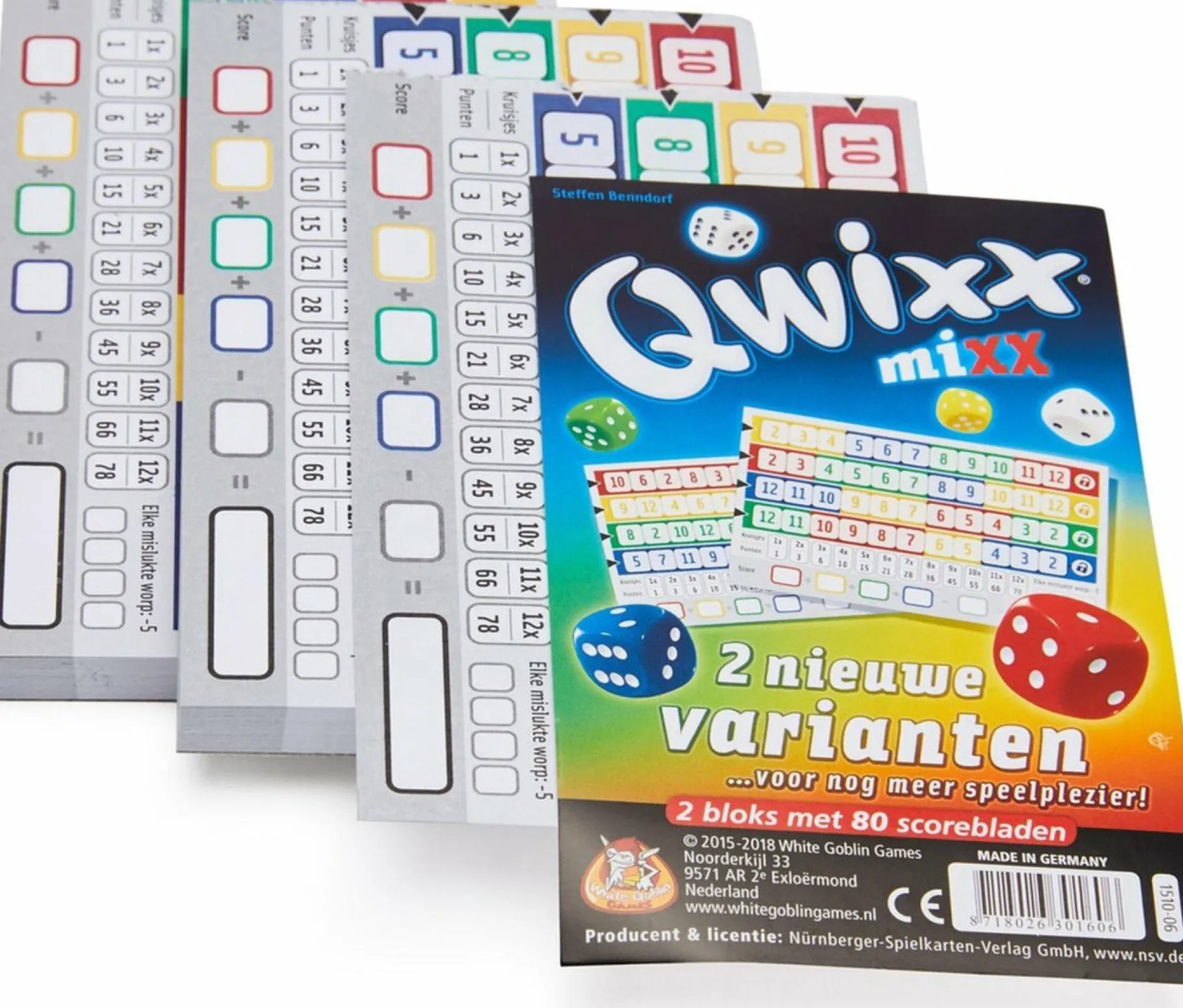 Familiespellen>White Goblin Games Spel Qwixx Mixx