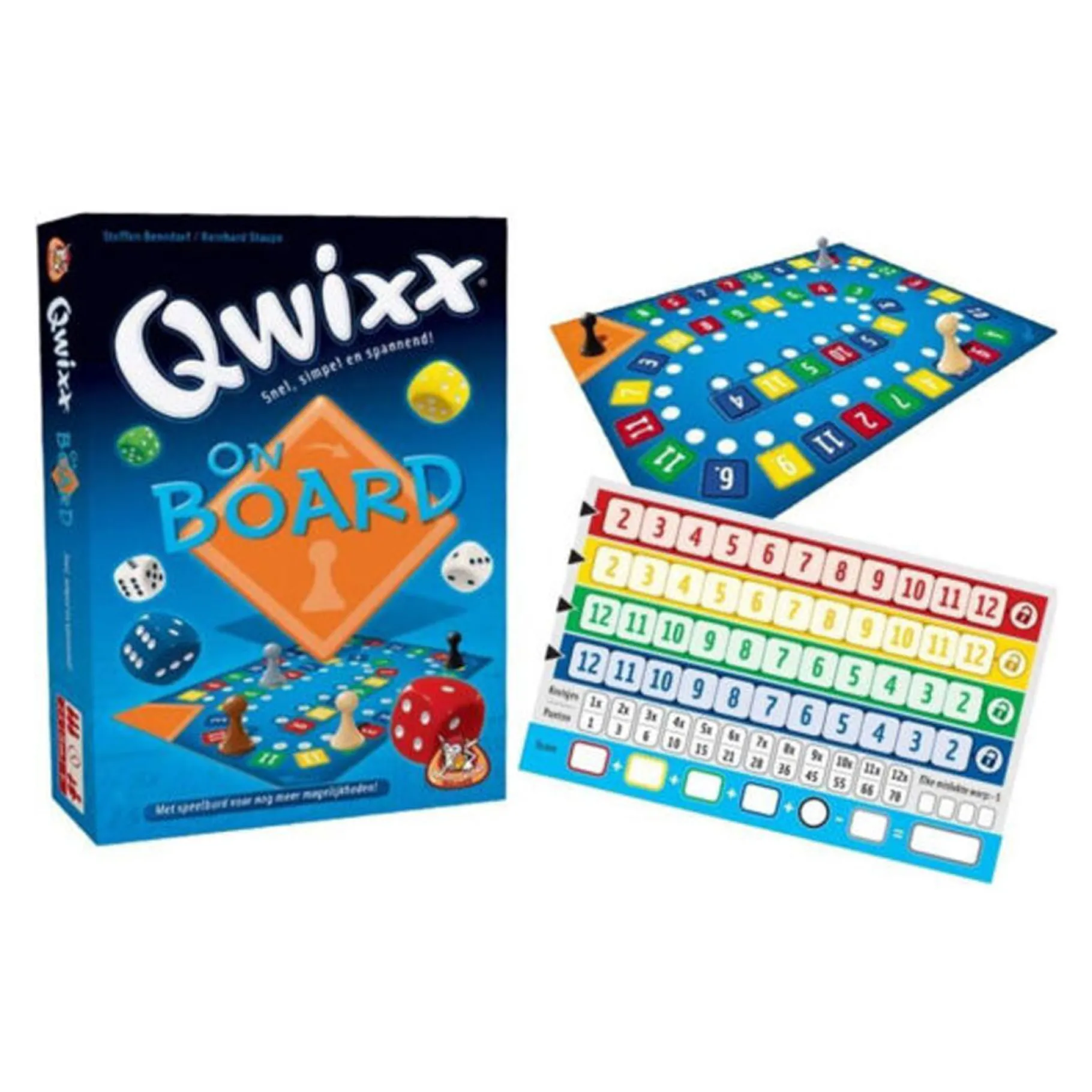 Familiespellen>White Goblin Games Spel Qwixx On Board