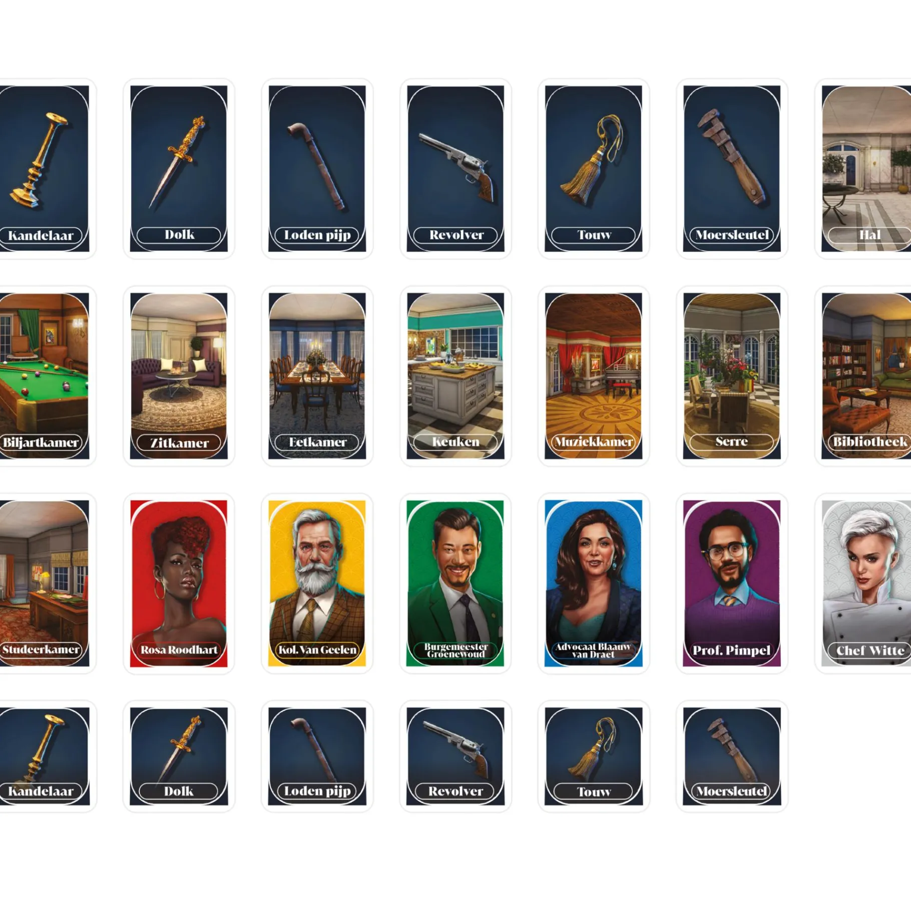 Reisspellen> Spel Reis Cluedo