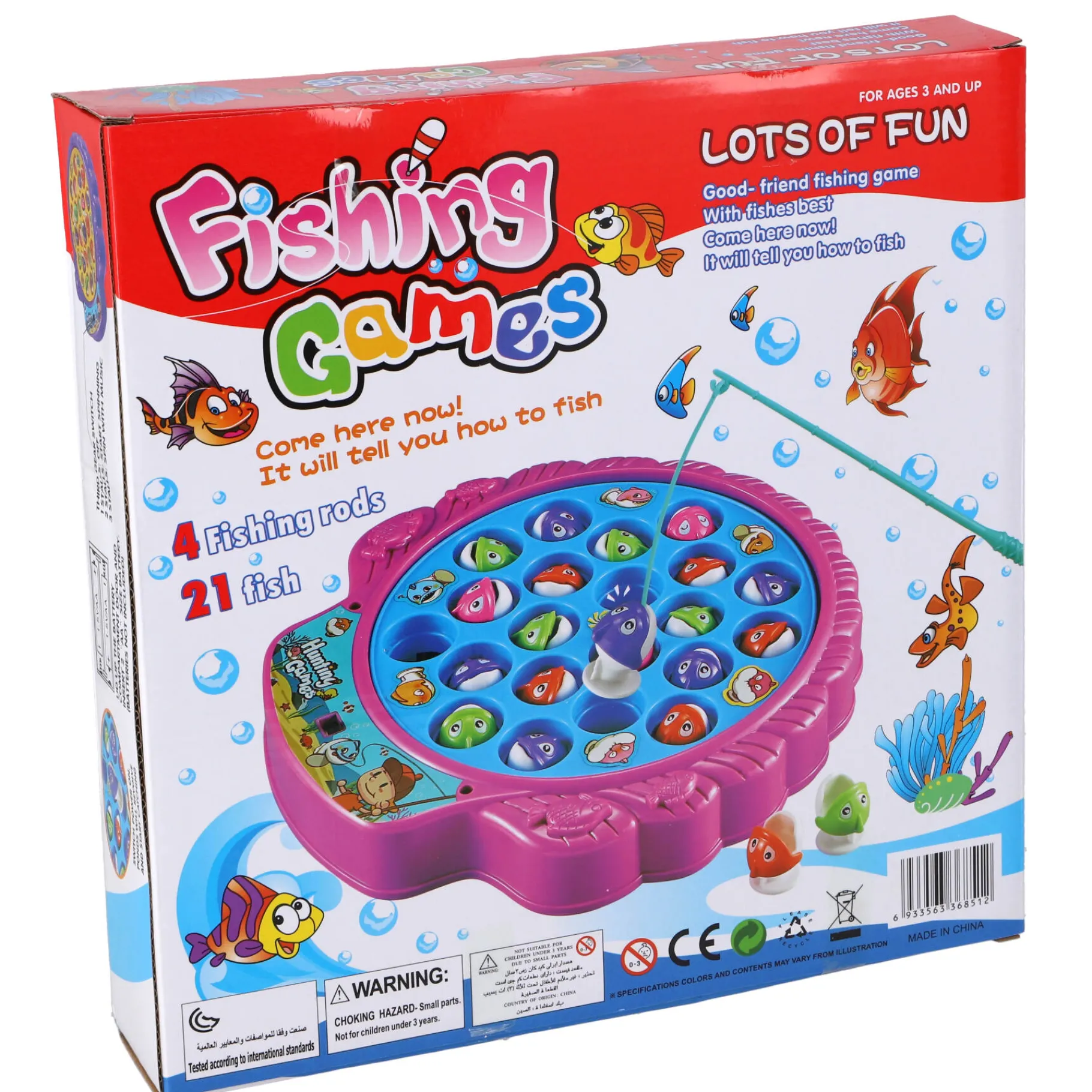 Kinderspellen> Spel Vissen Vangen 21 Stuks