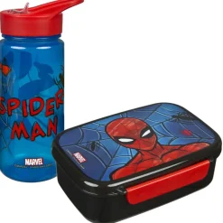 Schoolbekers En Broodtrommels> Spiderman set broodtrommel en drinkfles