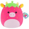Overige> Squishmallows 30 cm cleary - hot pink Strawberry  cow