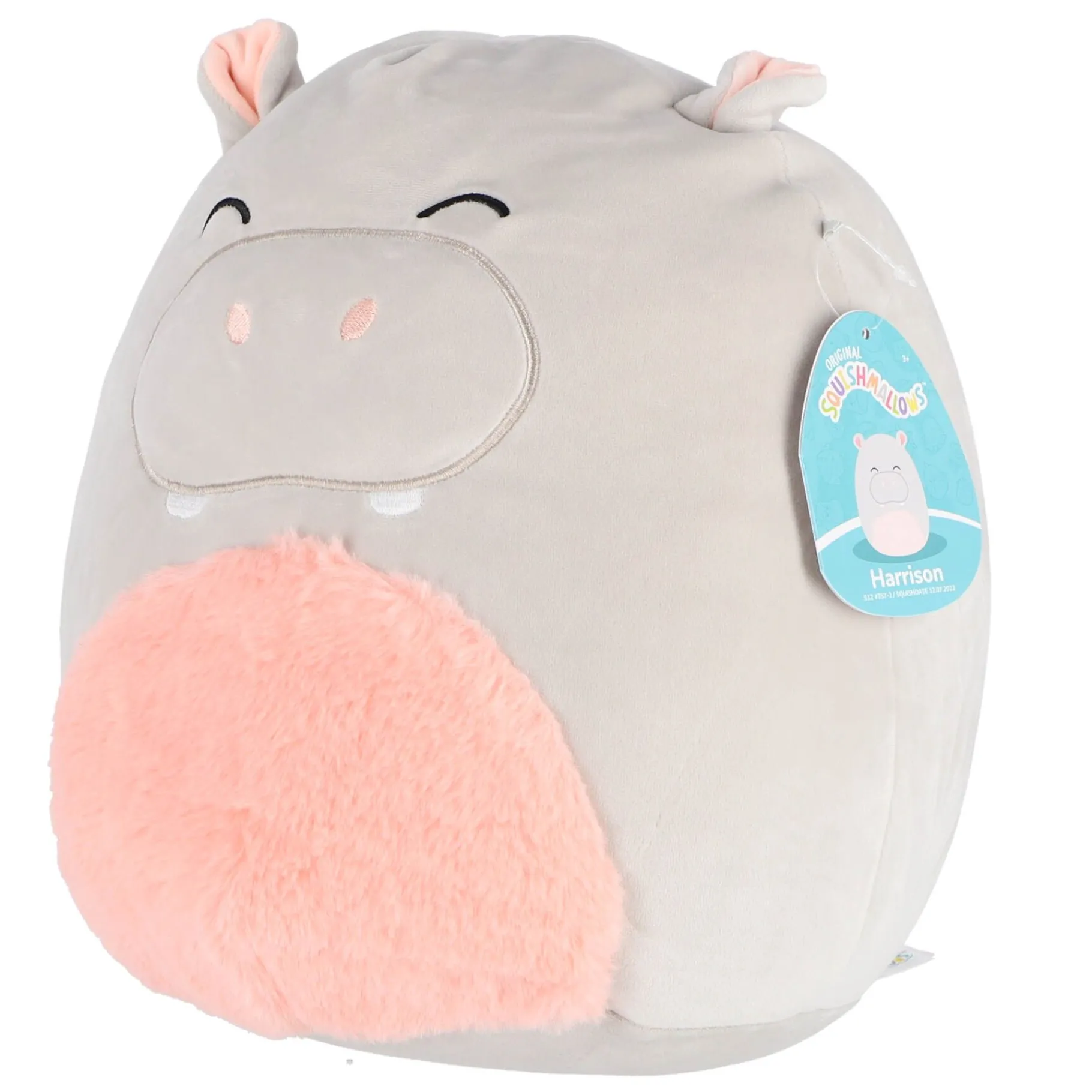 Overige|Dieren Knuffels En Pluche>Squishmallows 30 cm Harrisson Hippo