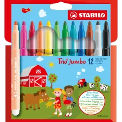Tekenen / Kleuren>Stabilo Jumbo Trio Stiften 12 Stuks