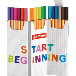 Tekenen / Kleuren> Stabilo point 88 desk set start beginning 18 stuks