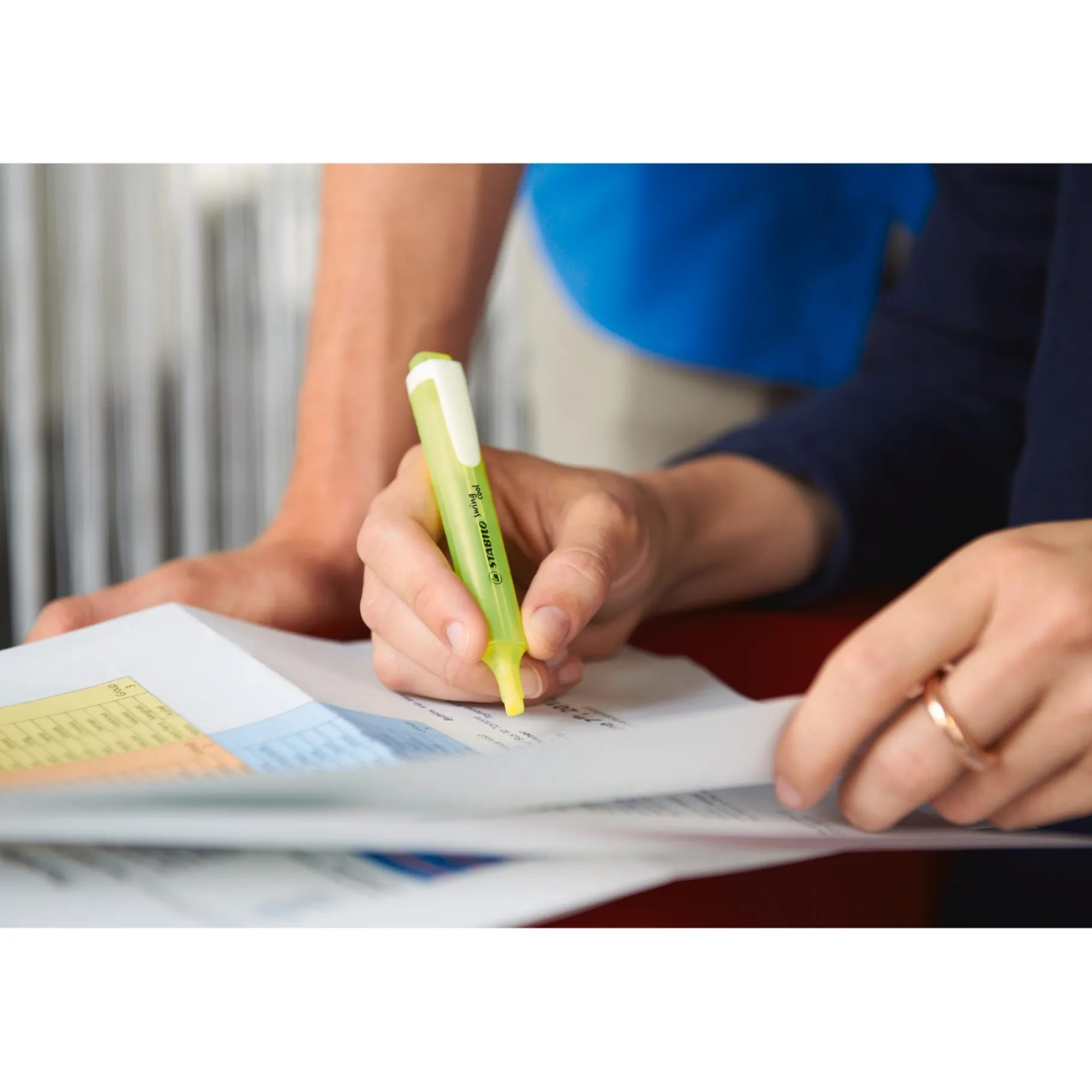 Meisjes|Schrijfwaren>Stabilo Swing cool markeerstift 6 stuks