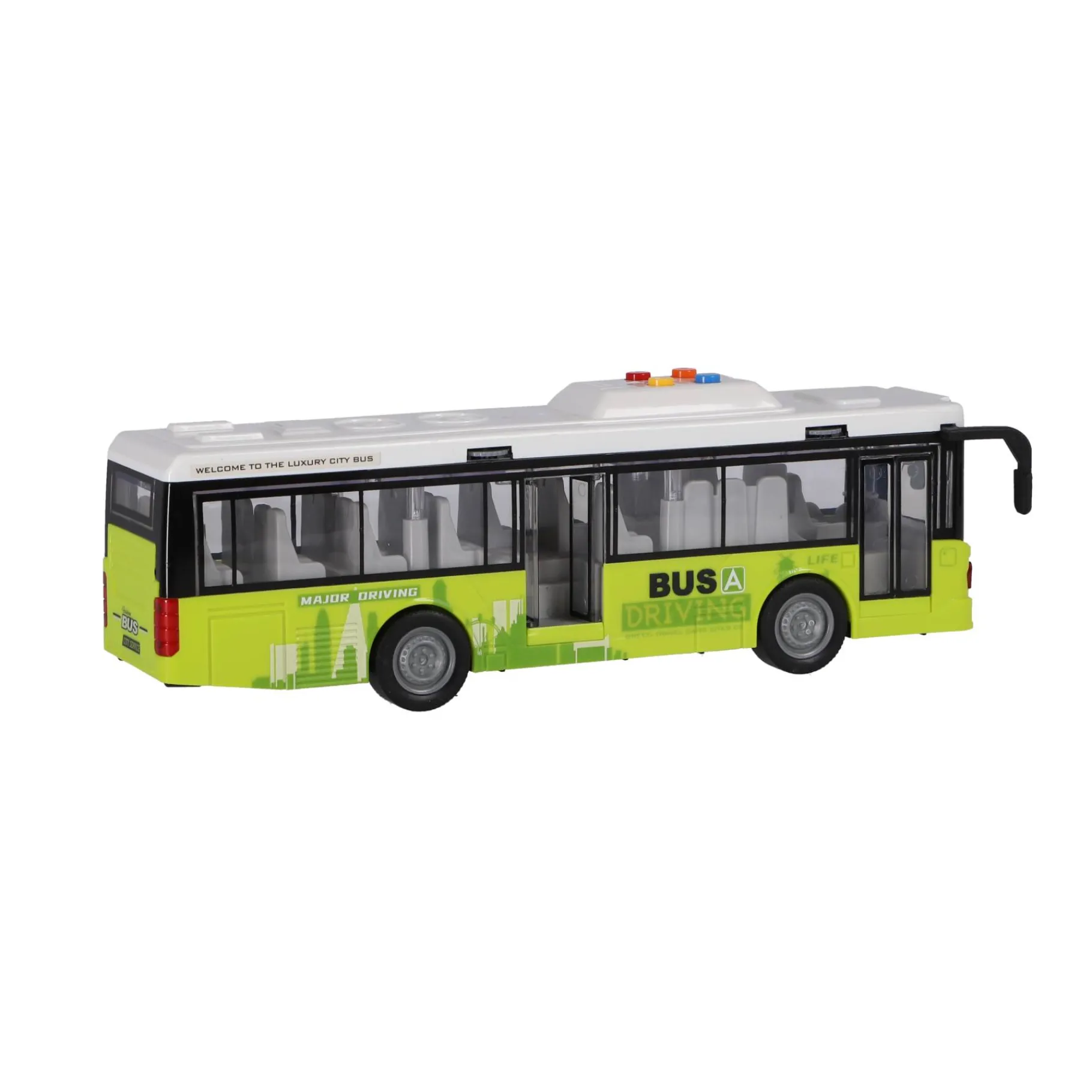 Auto's|Jongens>Rapid Wheels Stadsbus 1:16 met licht en geluid