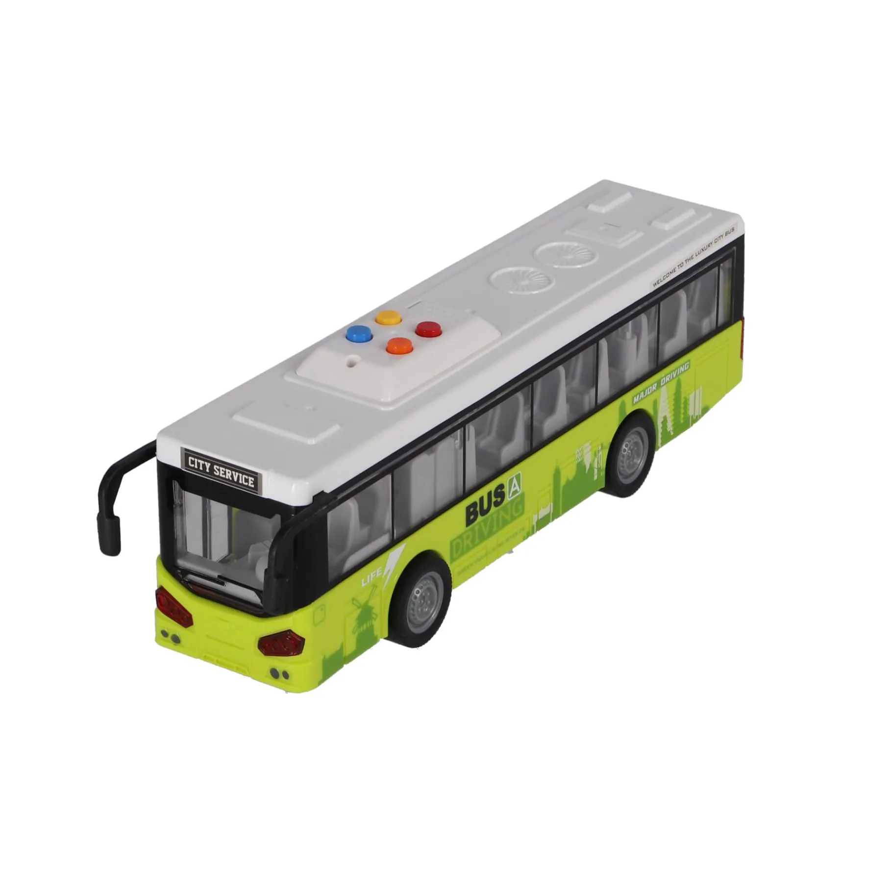 Auto's|Jongens>Rapid Wheels Stadsbus 1:16 met licht en geluid