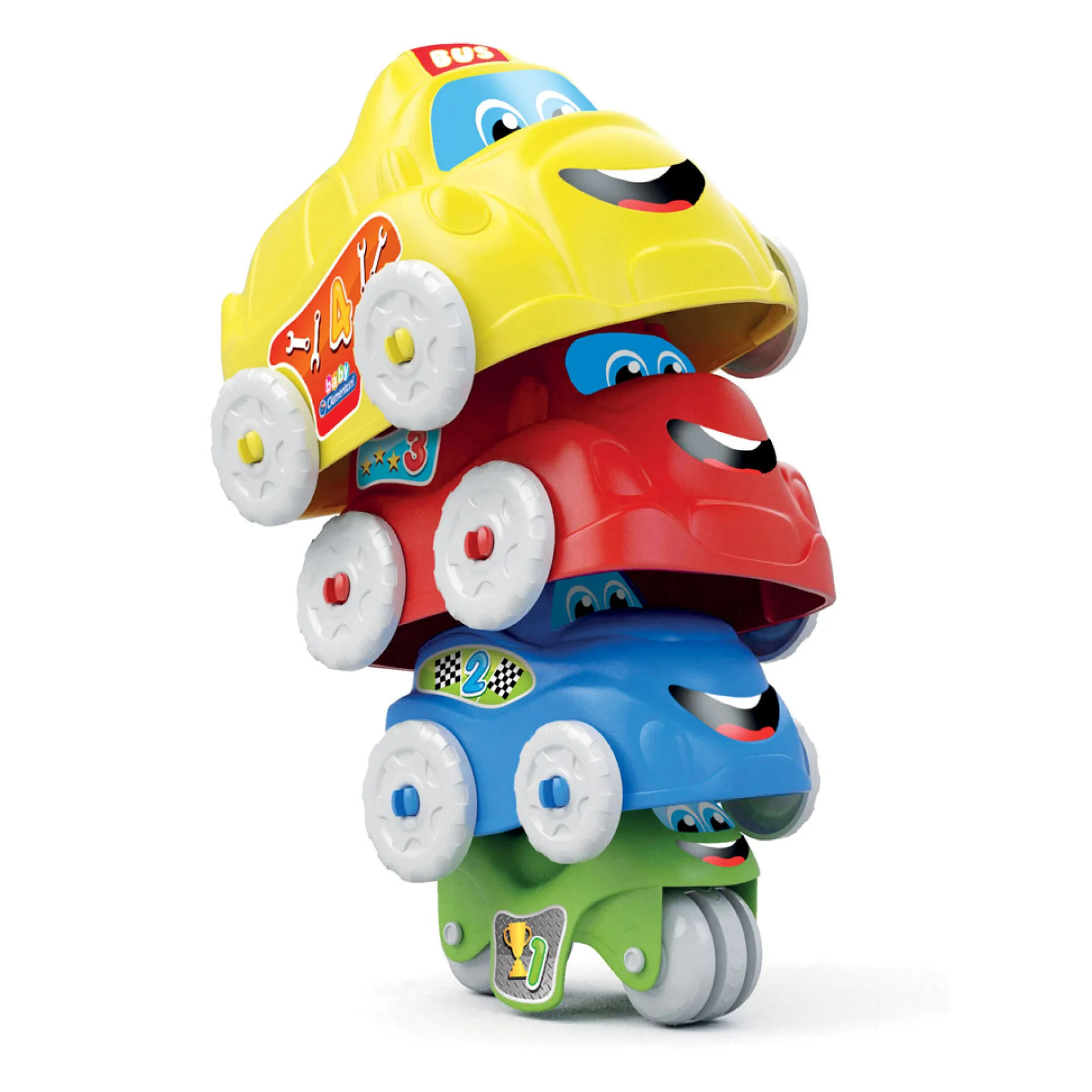 Stapeltorens>Clementoni Stapeltoren Baby Auto's