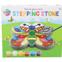 Verven / Schilderen> Stapsteen schilderen 17x17 cm doe-het-zelf 2 assorti