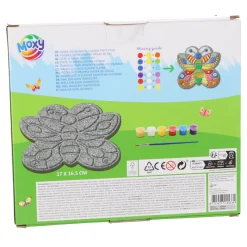 Verven / Schilderen></noscript> Stapsteen schilderen 17x17 cm doe-het-zelf 2 assorti