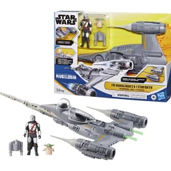 Actiefiguren|Jongens> Star Wars 10cm Epic Hero Series N1 Starfighter With Mando & Grogu