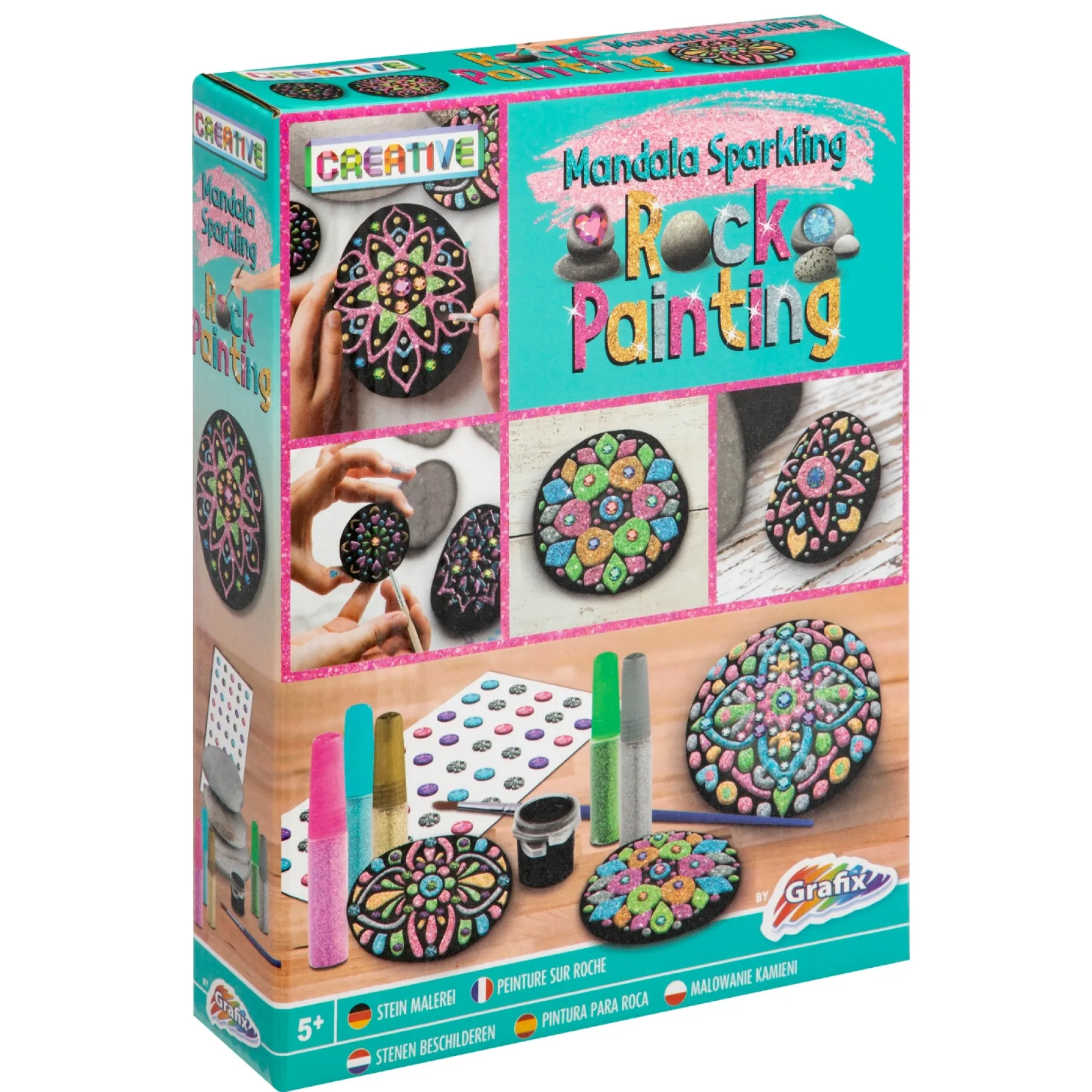 Verven / Schilderen> Stenen schilderen mandala 11 delig